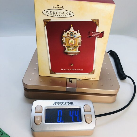 Magic Ornament Workshop Clock Movement Sound Light 2004 Hallmark Keepsake - Picture 12 of 12